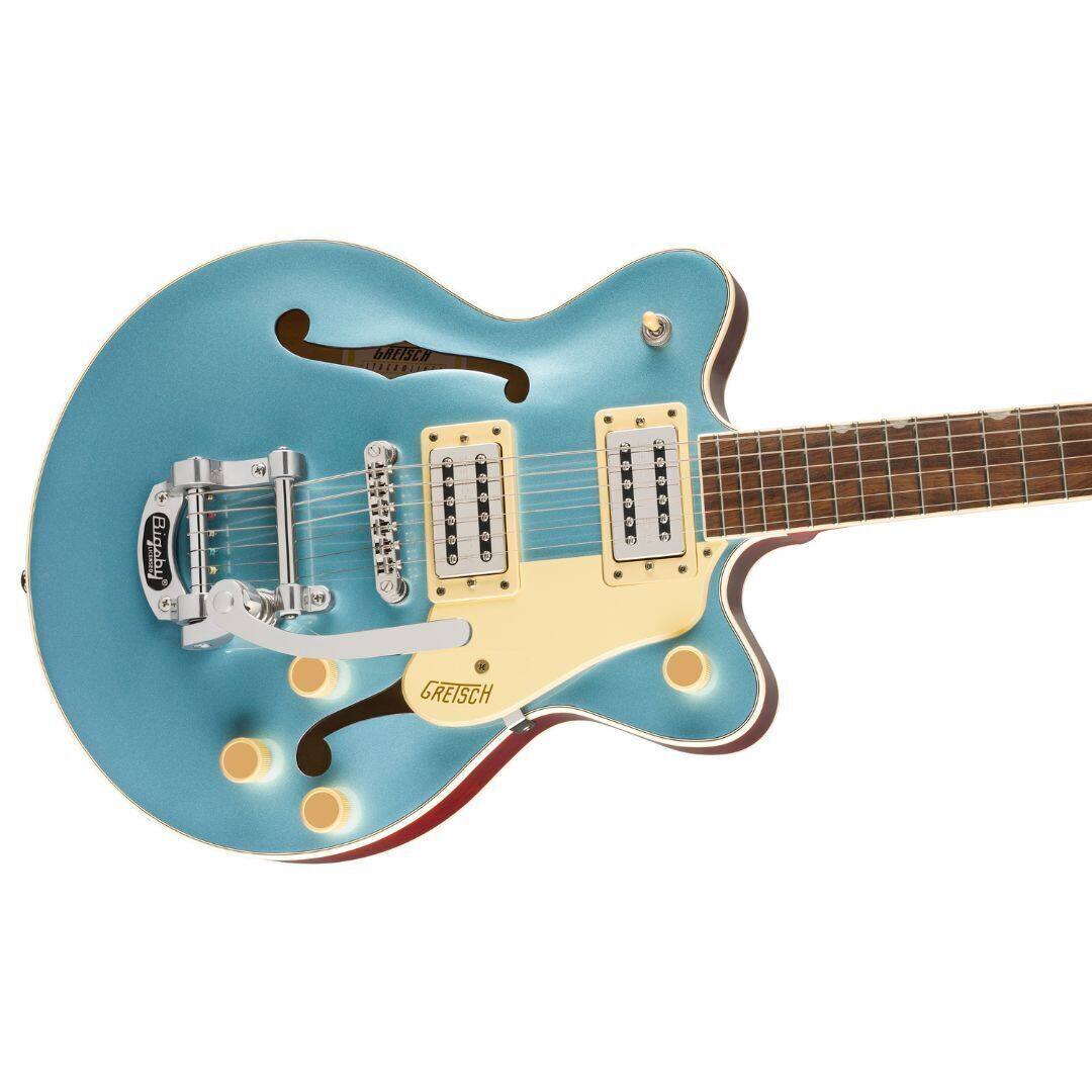 Back. Gretsch - Gretsch G2655T Streamliner Center Block Jr. Double-Cut Electric Guitar (Blue).