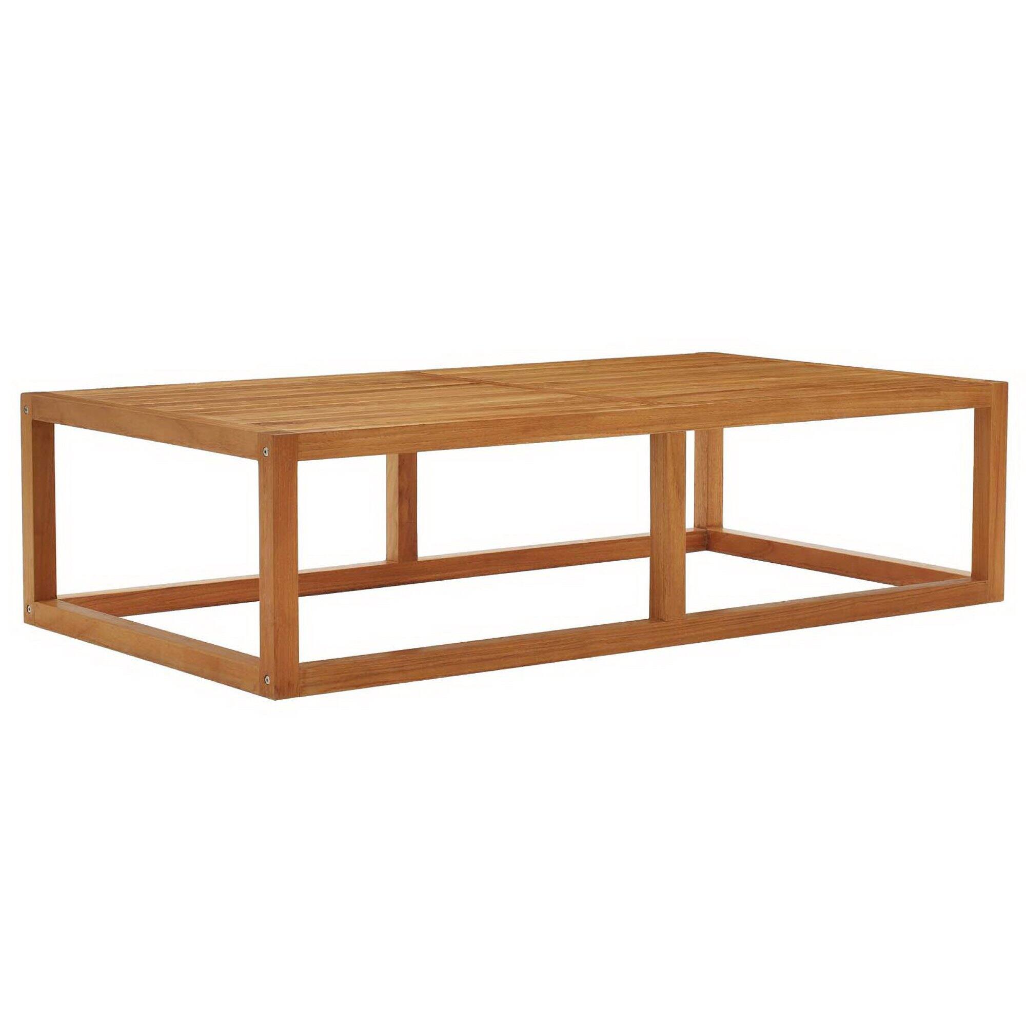 Angle. Modway - Newbury Outdoor Patio Premium Grade A Teak Wood Coffee Table by Modway - Natural.