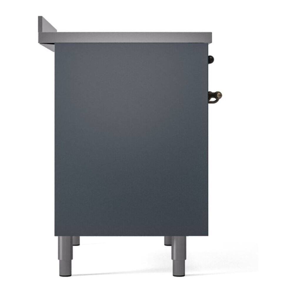 Alt View 8. ILVE - ILVE Nostalgie II 40 inch Induction Range with 6 Induction Elements (Blue Grey) - Blue Grey.
