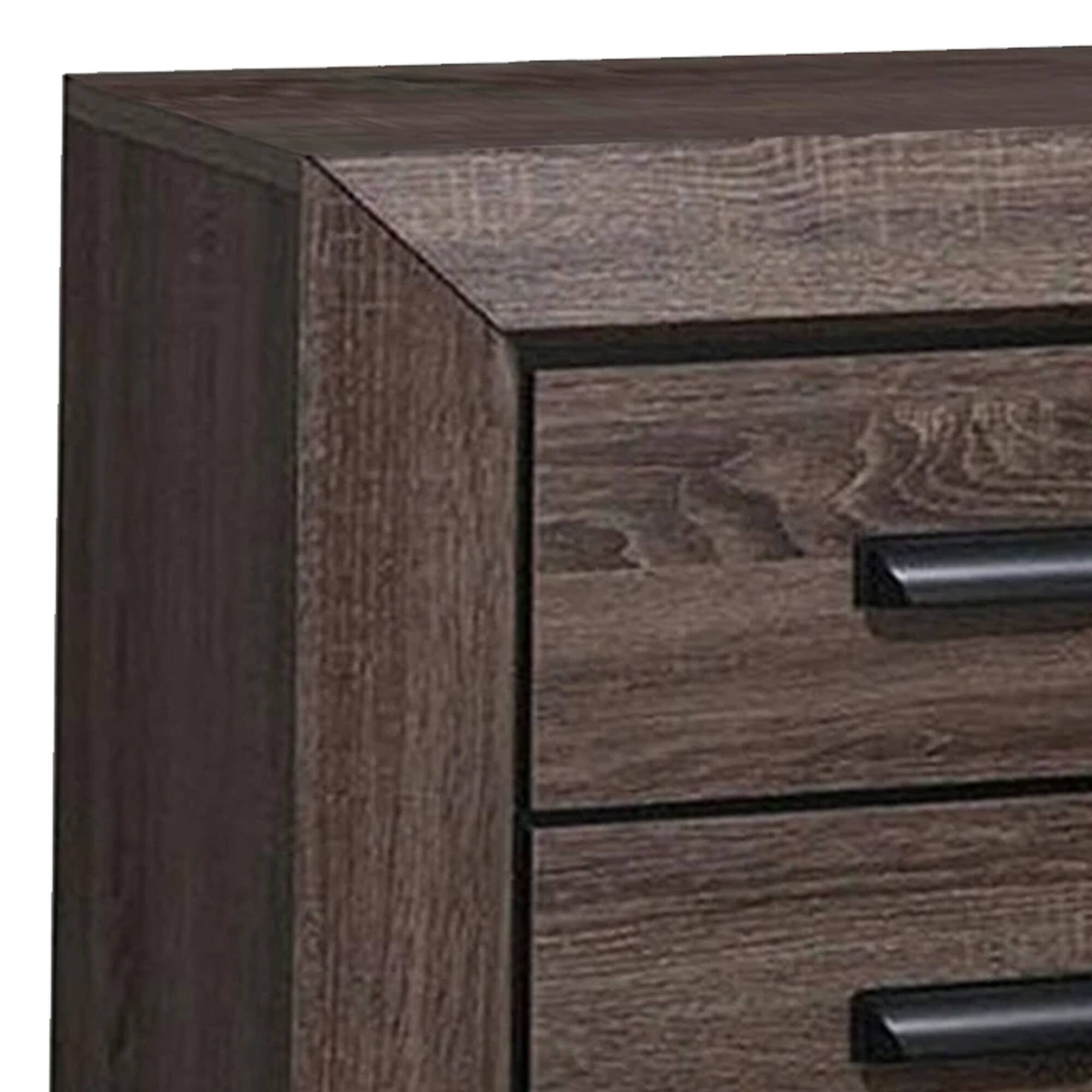 Alt View 3. Manhattan Lane - Two Drawer Nightstand With Scalloped Feet - Gray.
