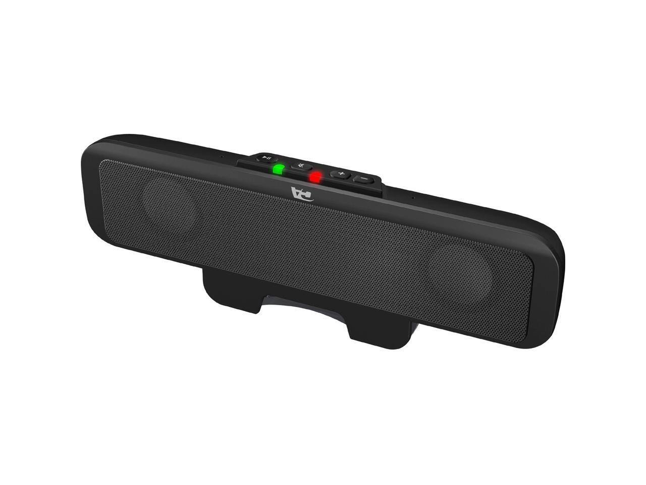 Alt View 5. Cyber Acoustics - Cyber Acoustics Compact USB Speaker Bar with Integrated Monitor Mount (CA-2890) - Black.
