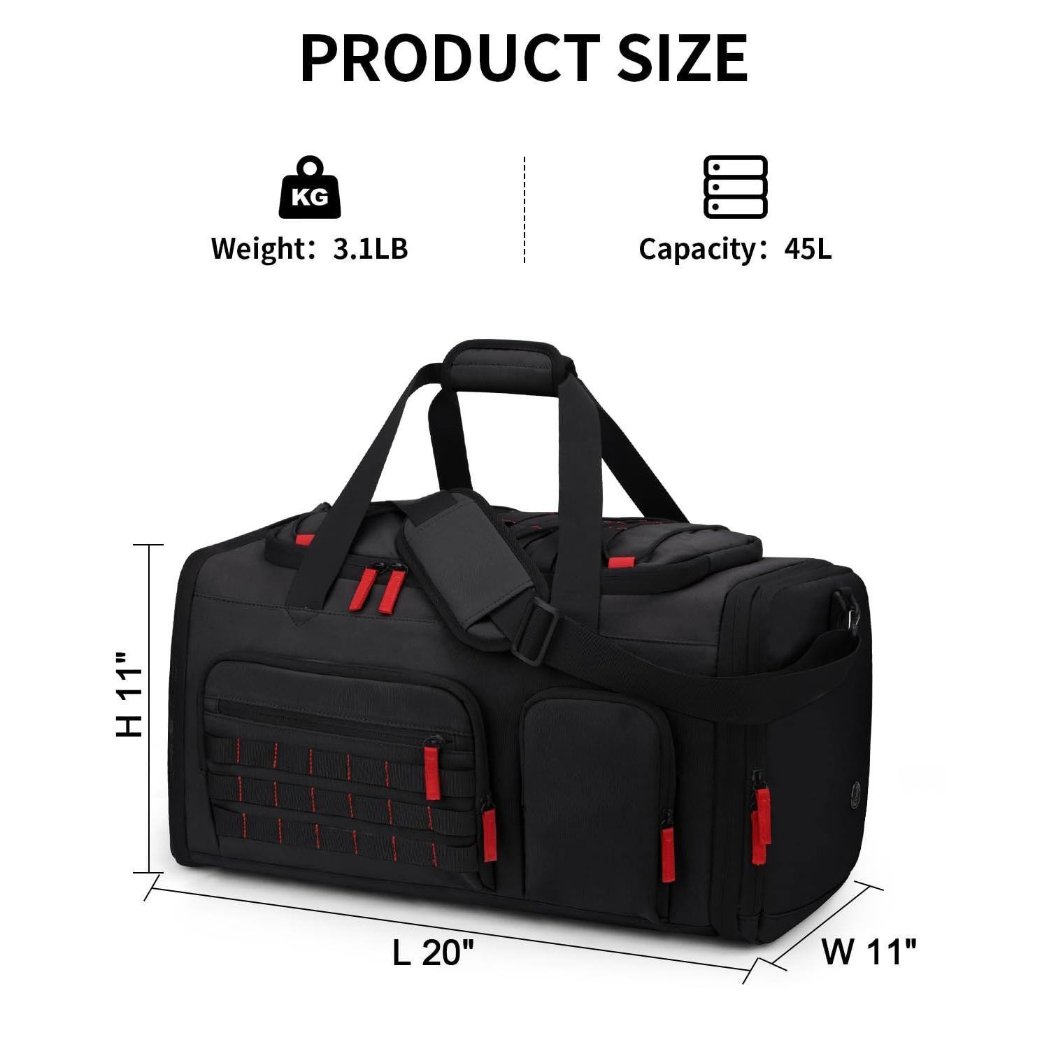 PRODUCT SIZE

Weight: 3.1LB

Capacity: 45L

H 11"

L 20"

W 11"