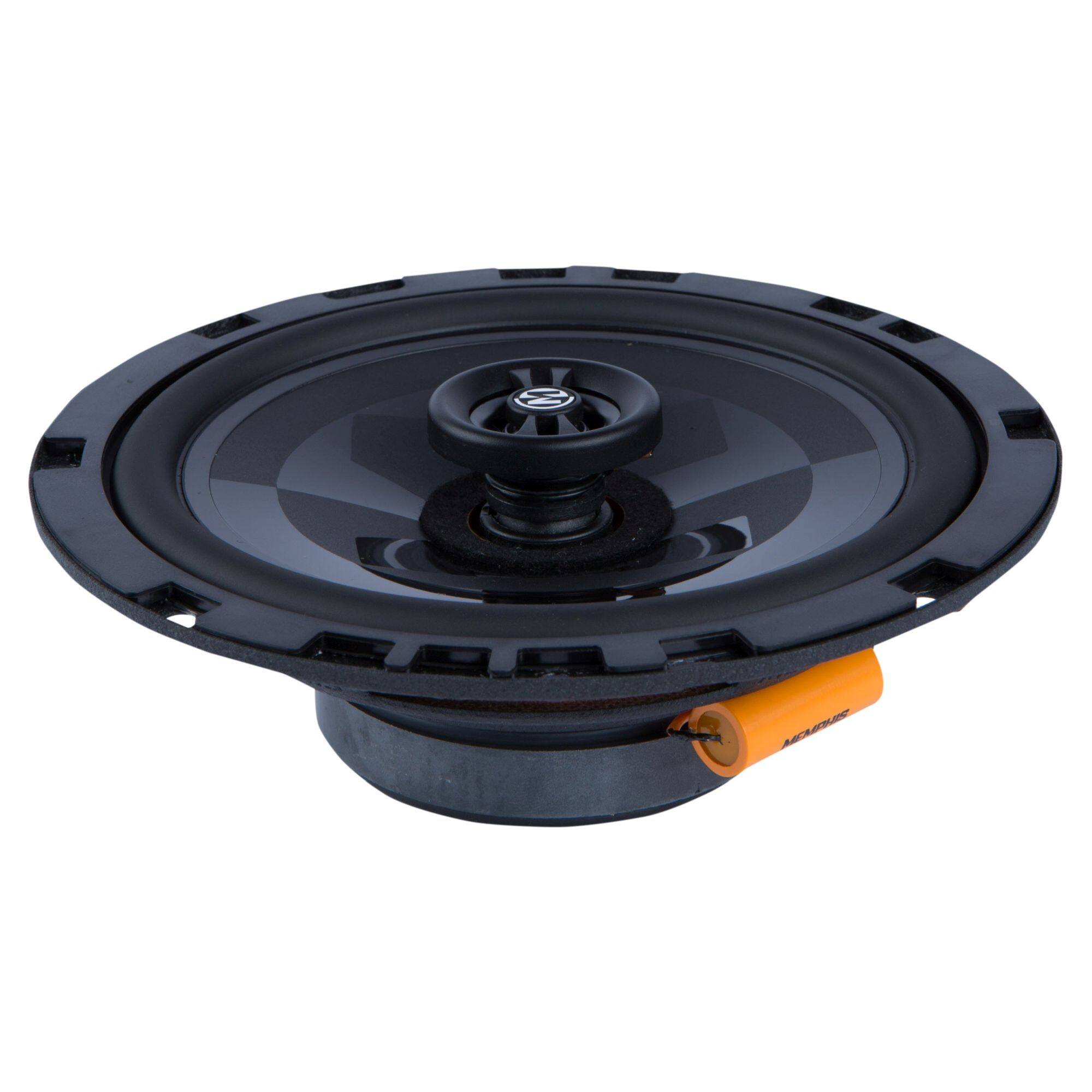 Alt View 4. Memphis Car Audio - Memphis Audio PRXS60  Power Reference Series 6.5" 2-Ohm Oversized Shallow 2-Way Speakers With Swivel Tweeters - Black/Gray.