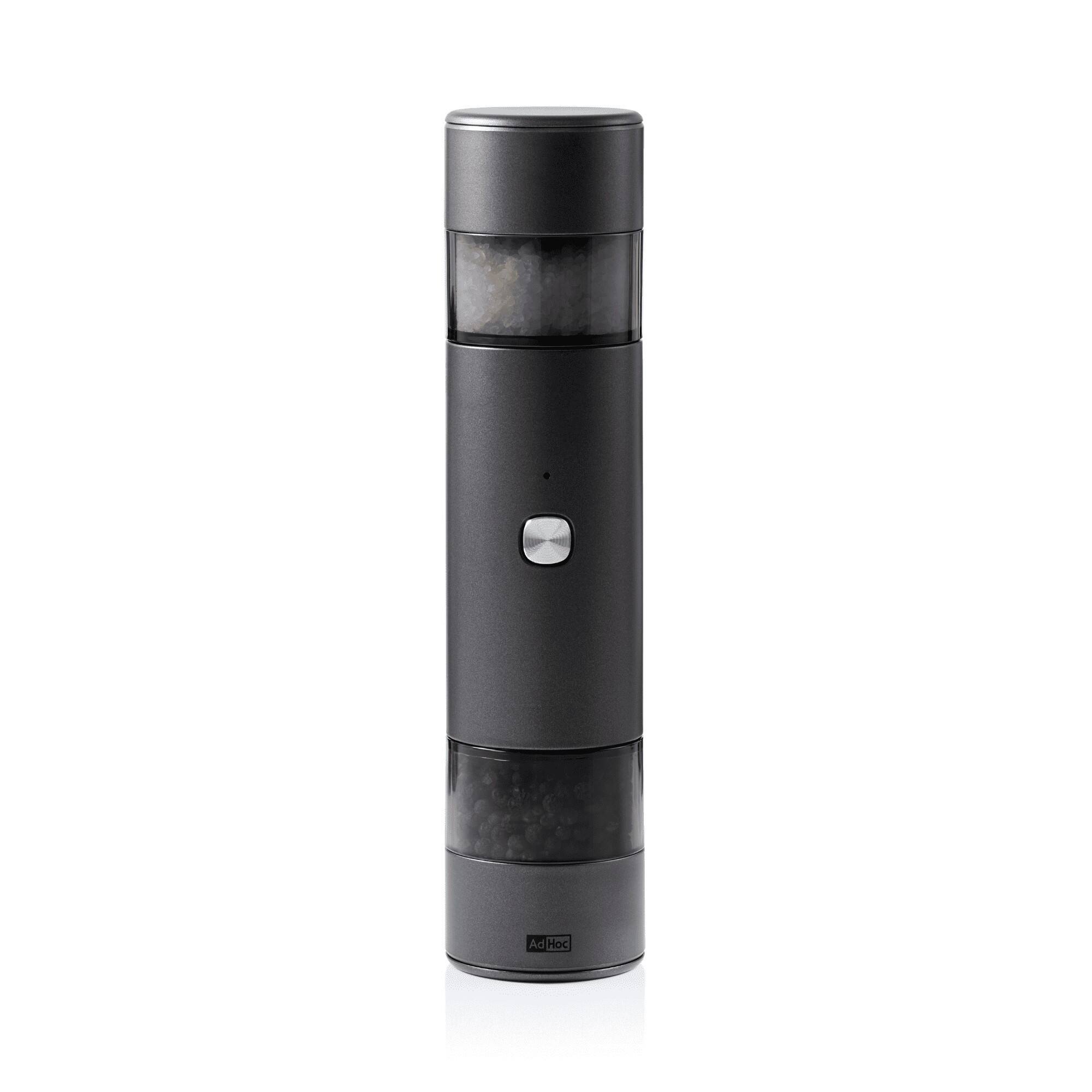 Alt View 1. Ad Hoc - Electric pepper and salt mill double imill duo, dark gray - Dark grey.