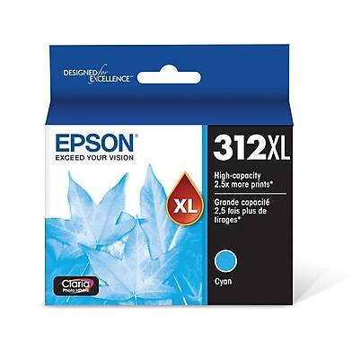 DESIGNED FOR EXCELLENCE

EPSON EXCEED YOUR VISION

312XL

High-capacity
2.5x more prints*

Grande capacité
2,5 fois plus de tirages*

Claria HD Ink

Cyan