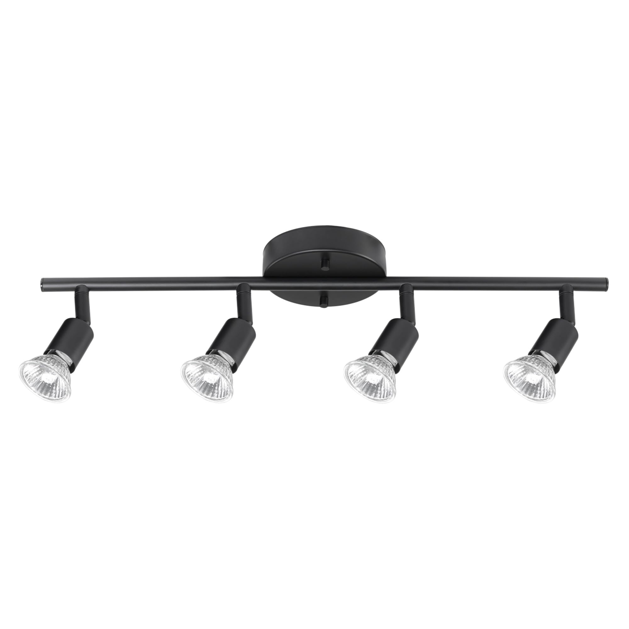 Front. TECH SAFARI - Electric Payton Foldable Track Lighting Painted Brass - Matte Black 4-Light.