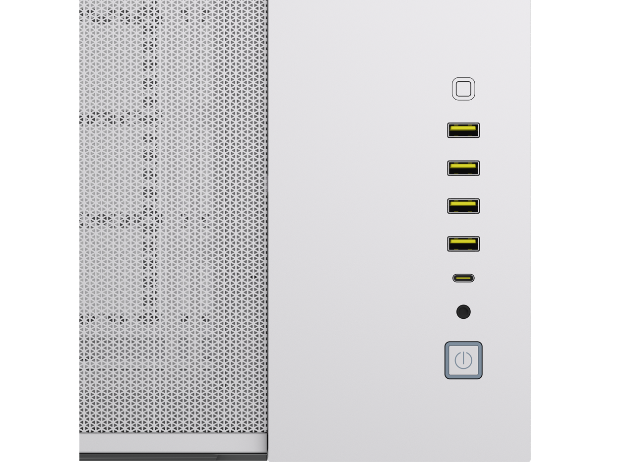 Alt View 9. CORSAIR - CORSAIR iCUE LINK 6500X RGB Mid-Tower – White – 2 Tempered Glass – 3x RX120 RGB Fans - White.