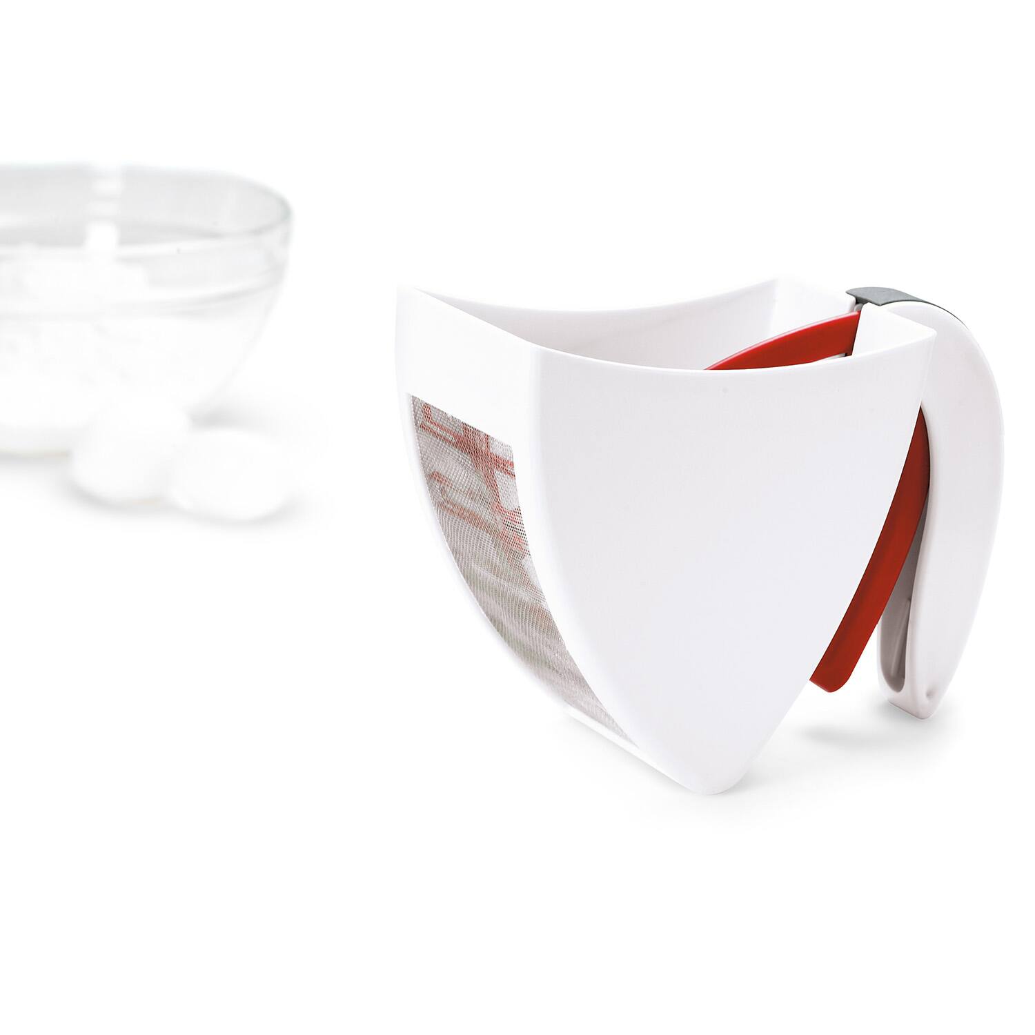 Alt View 3. Cuisipro - Scoop And Sift One Handed Flour Sugar Sifter - White.