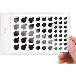 RTMB - Stackable Vinyl Webcam Covers, Restickable – Black 57-Pack