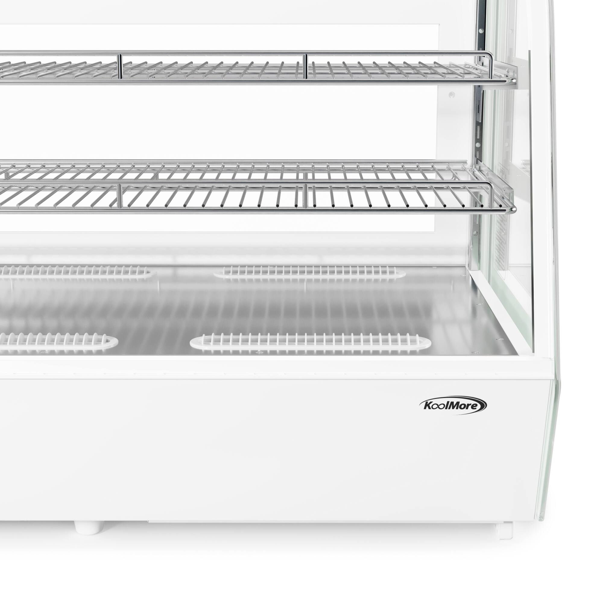 Alt View 4. Koolmore - 60 in. Countertop Bakery Display Refrigerator in White, 8 cu. ft. (CDC-8C-WH) - White.