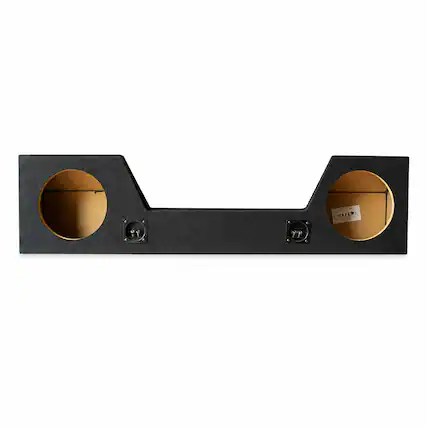 Front. SoundBox - SoundBox LCE-D009/12U, Ram Quad Cab Dual 12 Subwoofer Enclosure, 2019-2024.