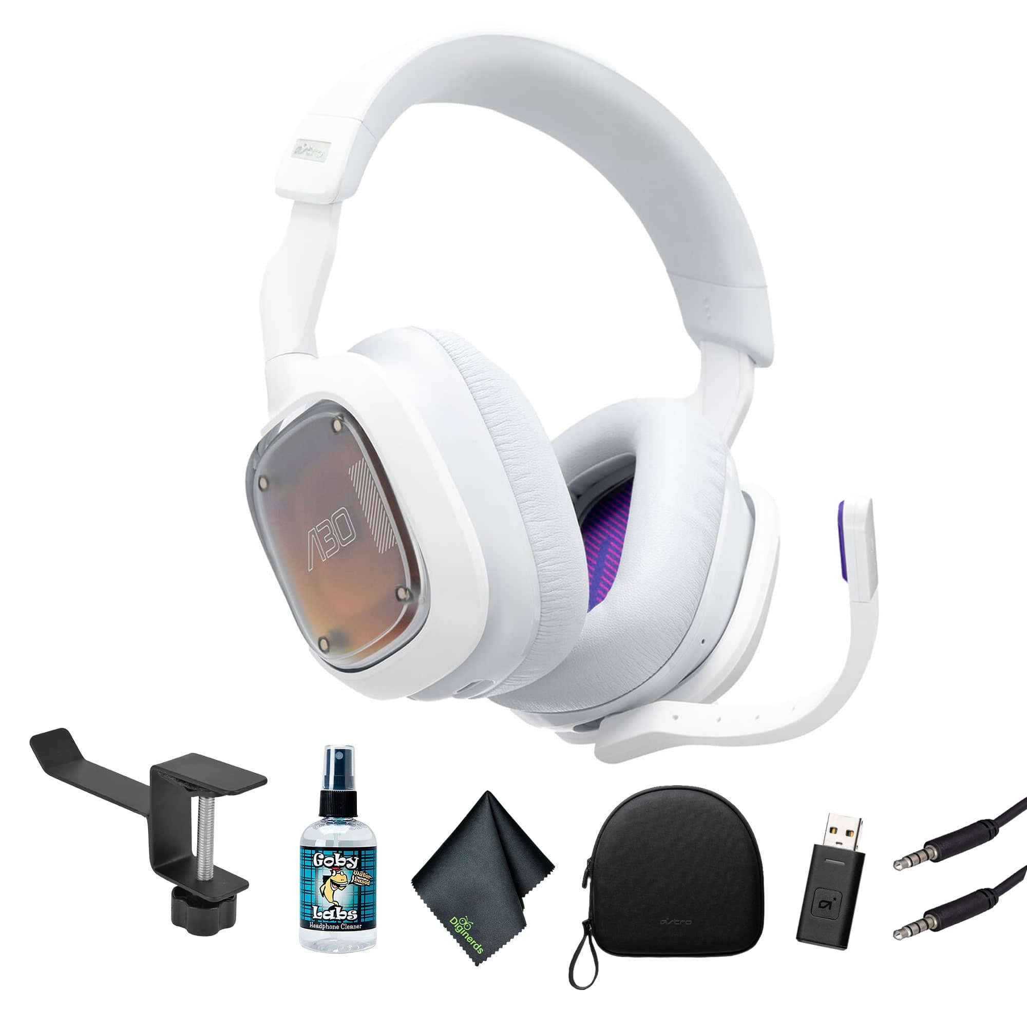 Bundle - Astro Gaming - A30 Wireless Gaming Headset for PS5 - White