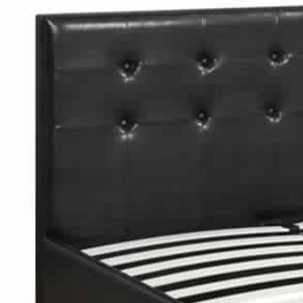 Alt View 2. Manhattan Lane - Vivid Full Bed With Drawer - Black.