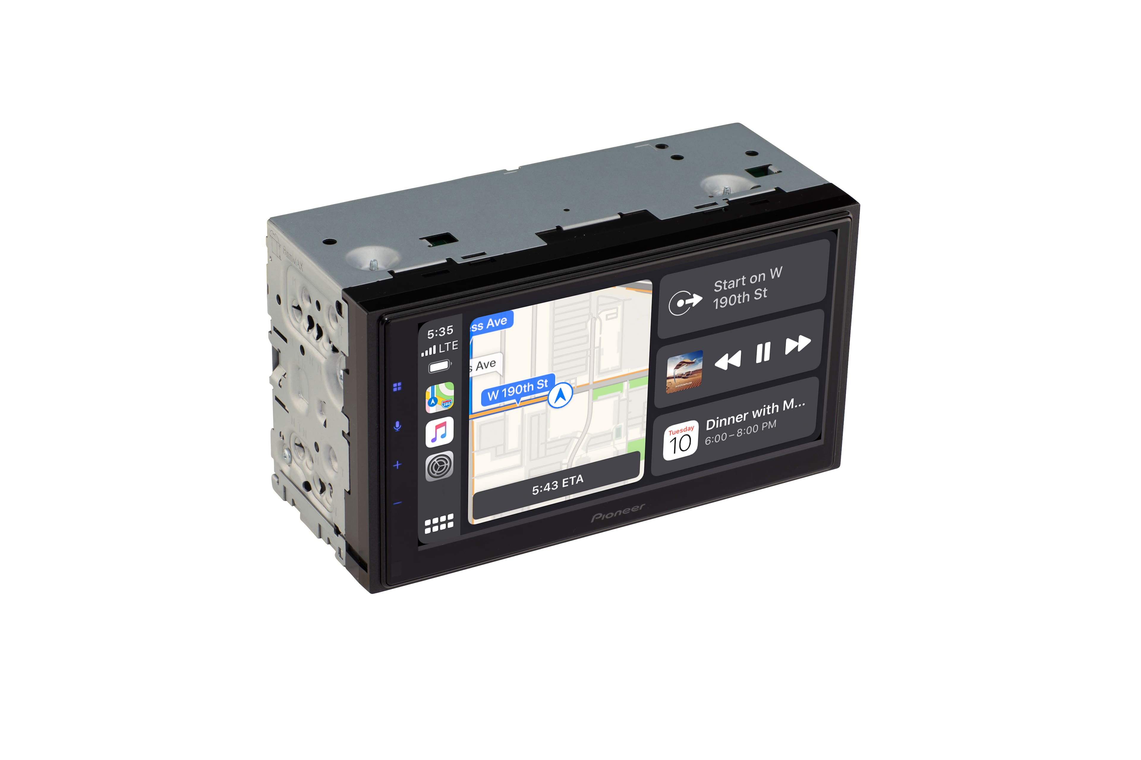 Alt View 22. Pioneer - 6.8" Android Auto and Apple CarPlay Bluetooth Digital Media (DM) Receiver - Black.