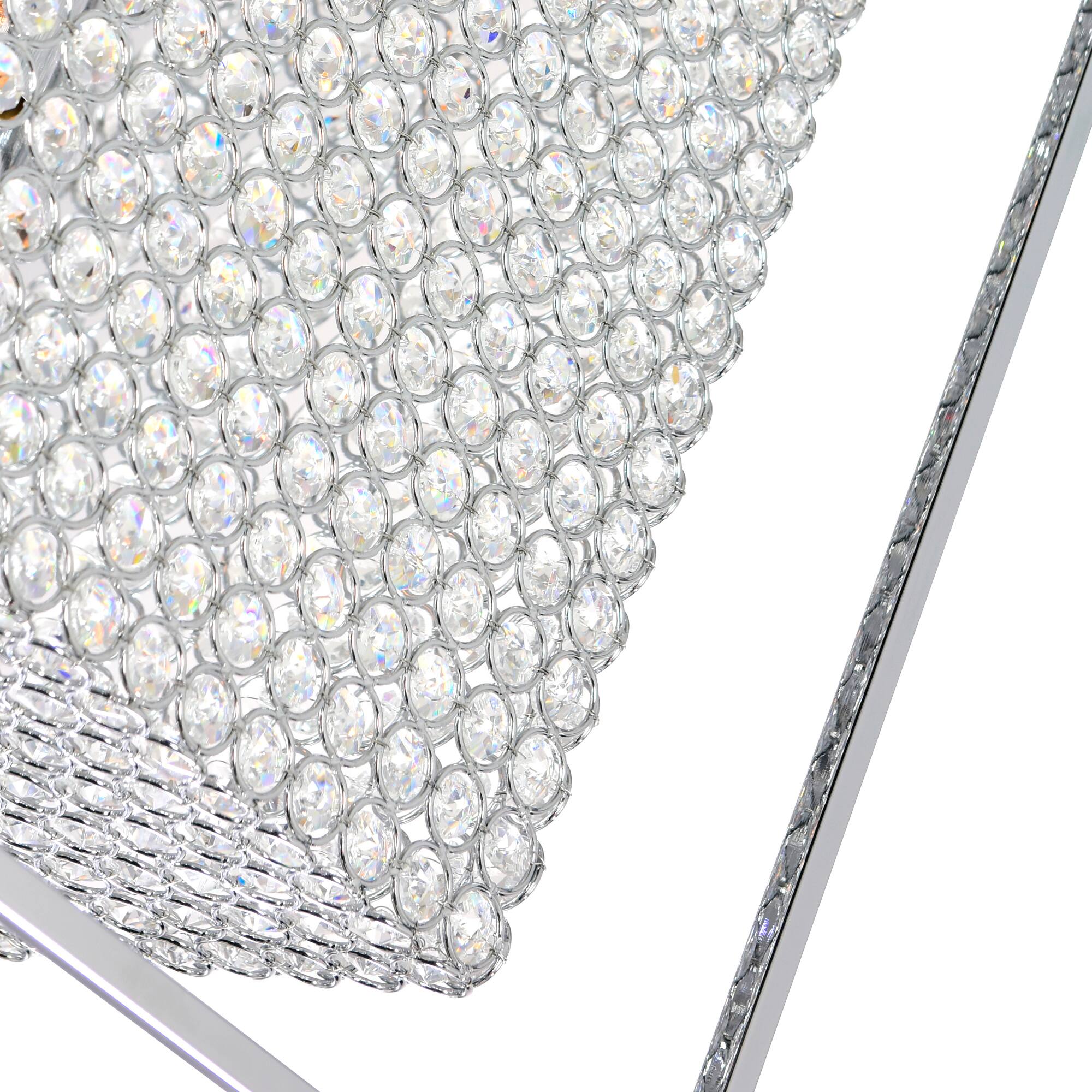 Back. CWI Lighting - Cube 11 Light Chandelier With Chrome Finish - Chrome.