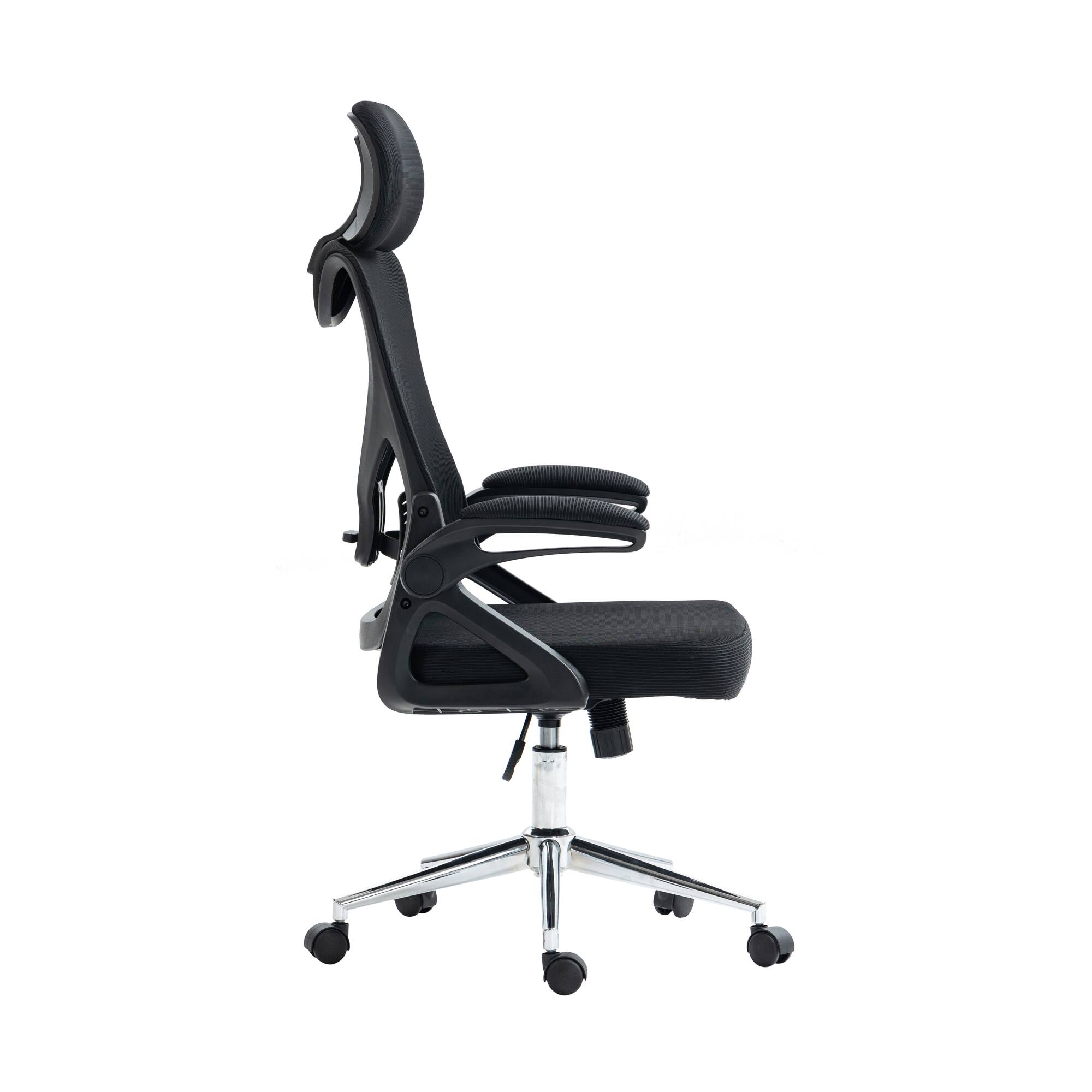 Alt View 2. GOODSILO - Essential Ergonomic Office Chair with Adjustable Headrest and Lumbar Support for Maximum Comfort - Black.