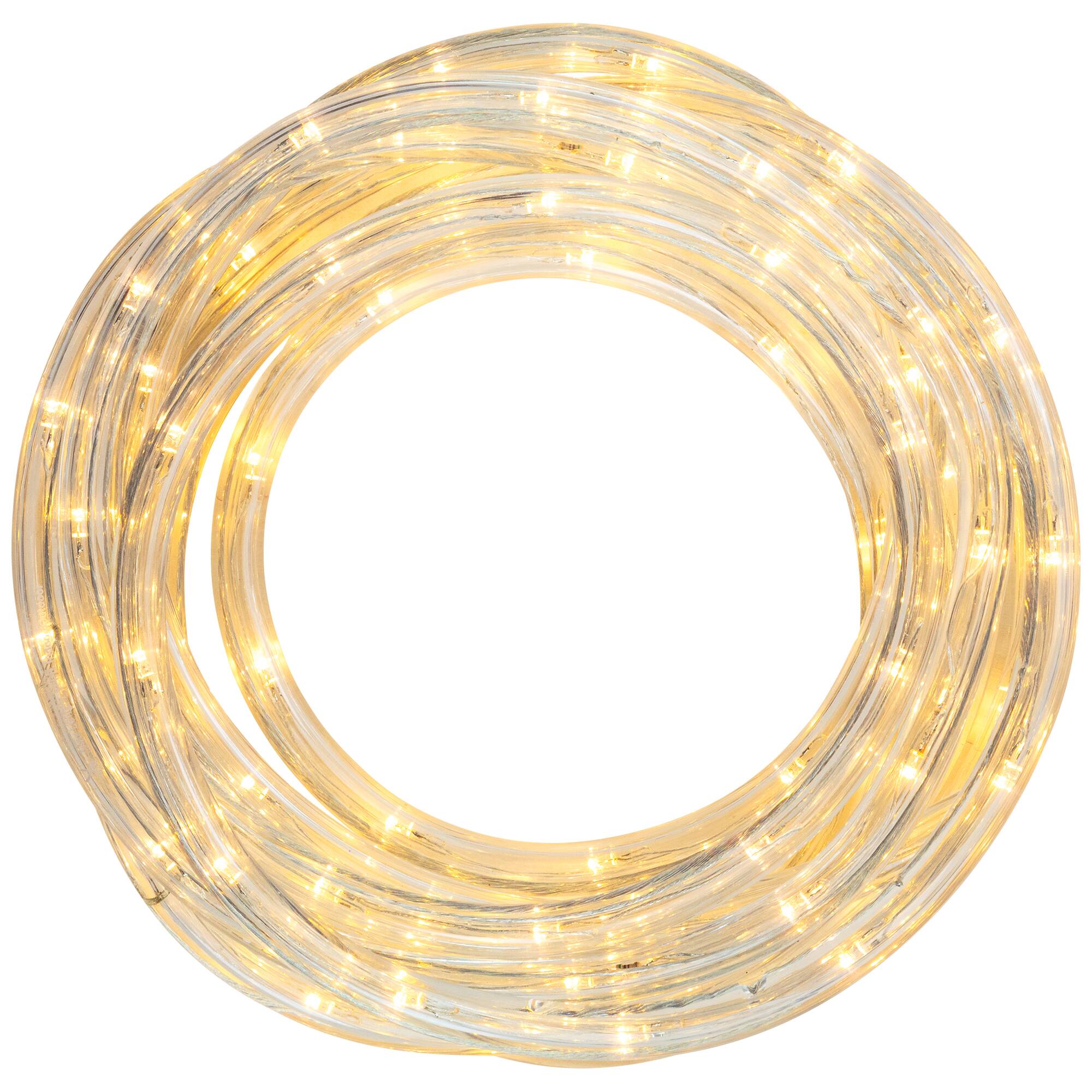 Alt View 4. Northlight - Flexible LED Outdoor Christmas Lights - Warm White - 18' Clear Wire - Clear.