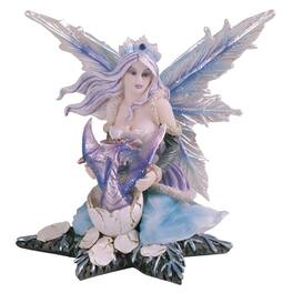 FC Design - 5"H Fairy Dragon Baby Hatchling in Egg Figurine Statue Office Desk Tabletop Medieval Gaming Home Decor Gift - Multi-Color
