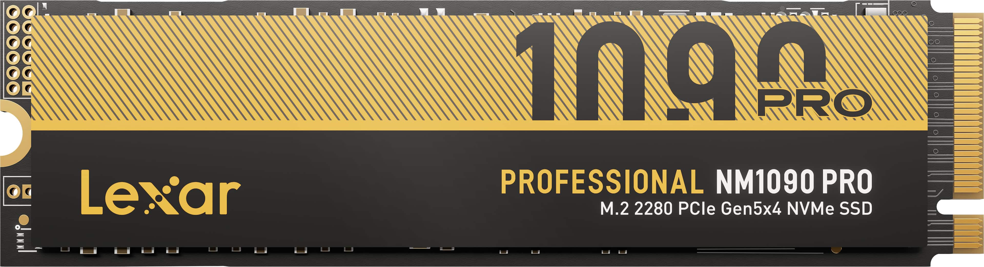2TB Lexar Professional NM1090 PRO PCIe 5.0 NVMe M.2 2280 SSD - Front_Zoom
