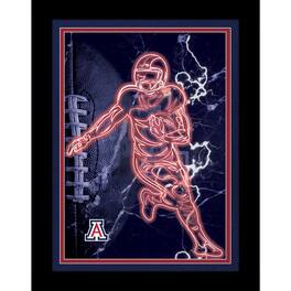 Fan Creations - Arizona Wildcats 12'' x 16'' Framed Neon Player Print - Black