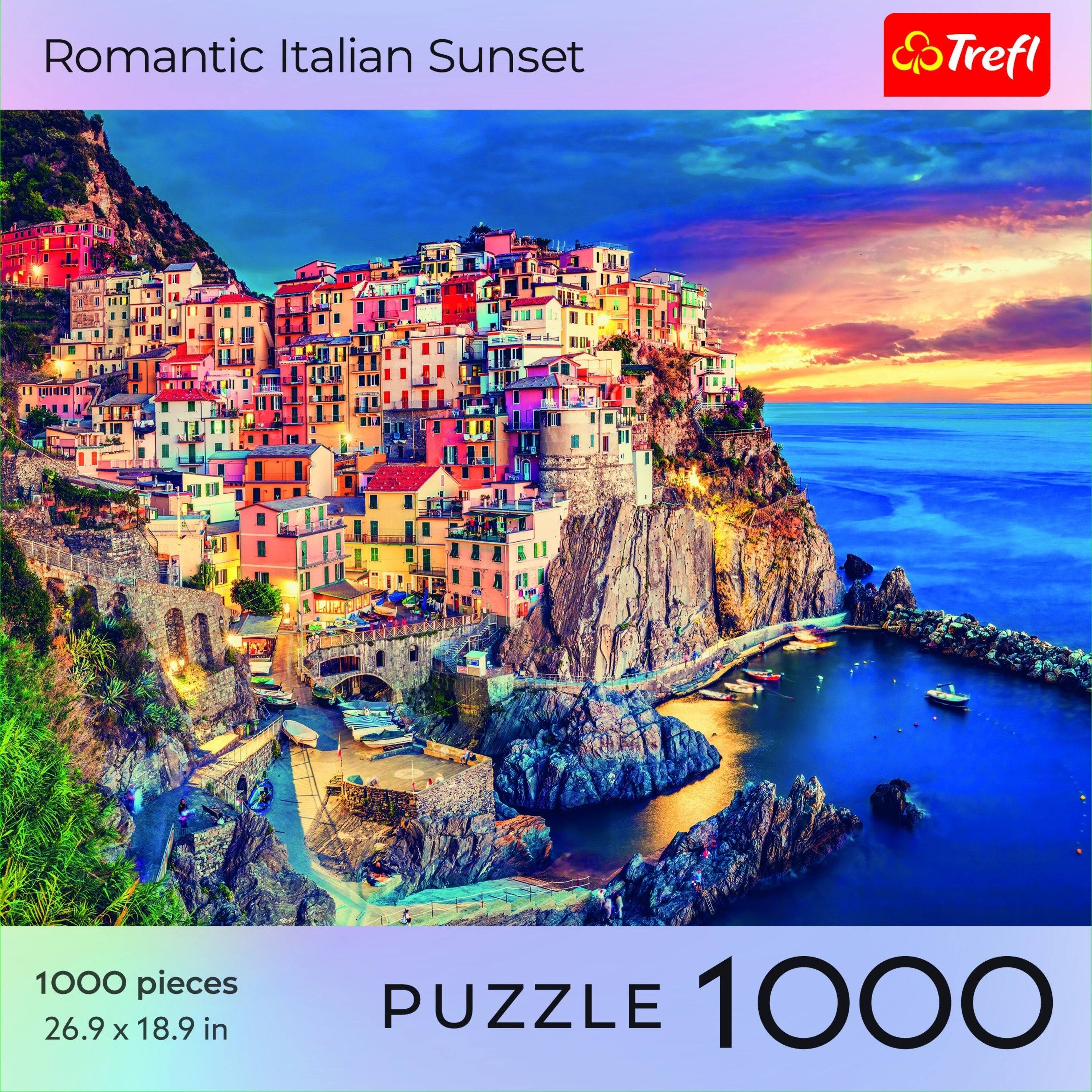 Romantic Italian Sunset  
Trefl  
1000 pieces  
26.9 x 18.9 in  
PUZZLE 1000