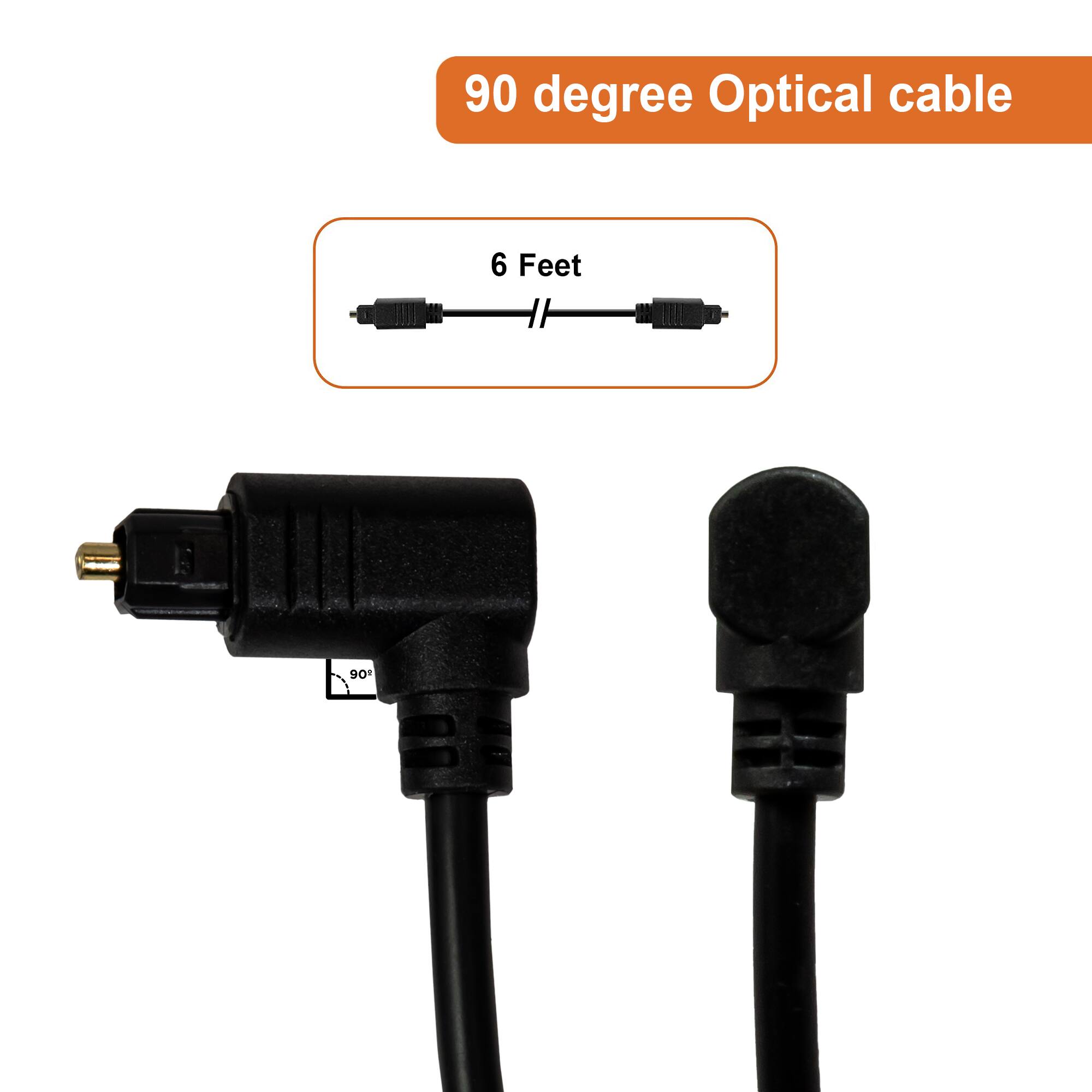 90 degree Optical cable

6 Feet