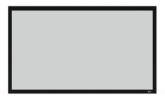 Front. Screen Innovations - Fixed 2" Frame – 16:9 – 120” – Pure Gray 0.85 Gain Projector Screen - Black/Gray.