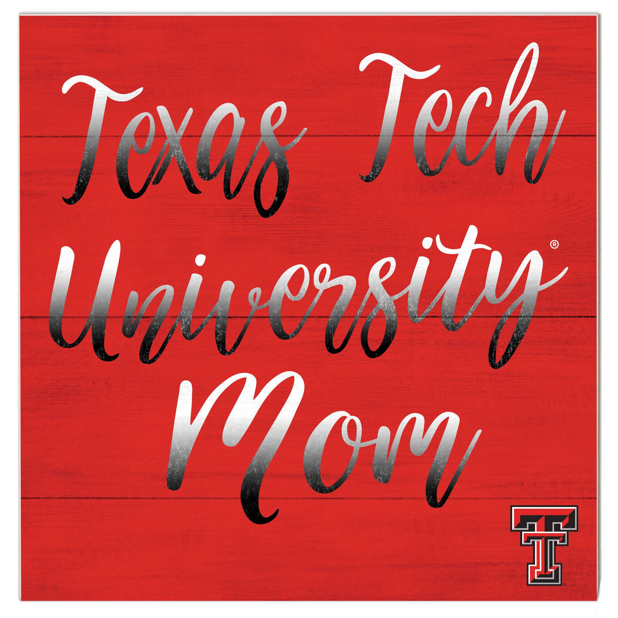 Jardine - Texas Tech Raiders 10'' x 10'' Mom Plaque - Red