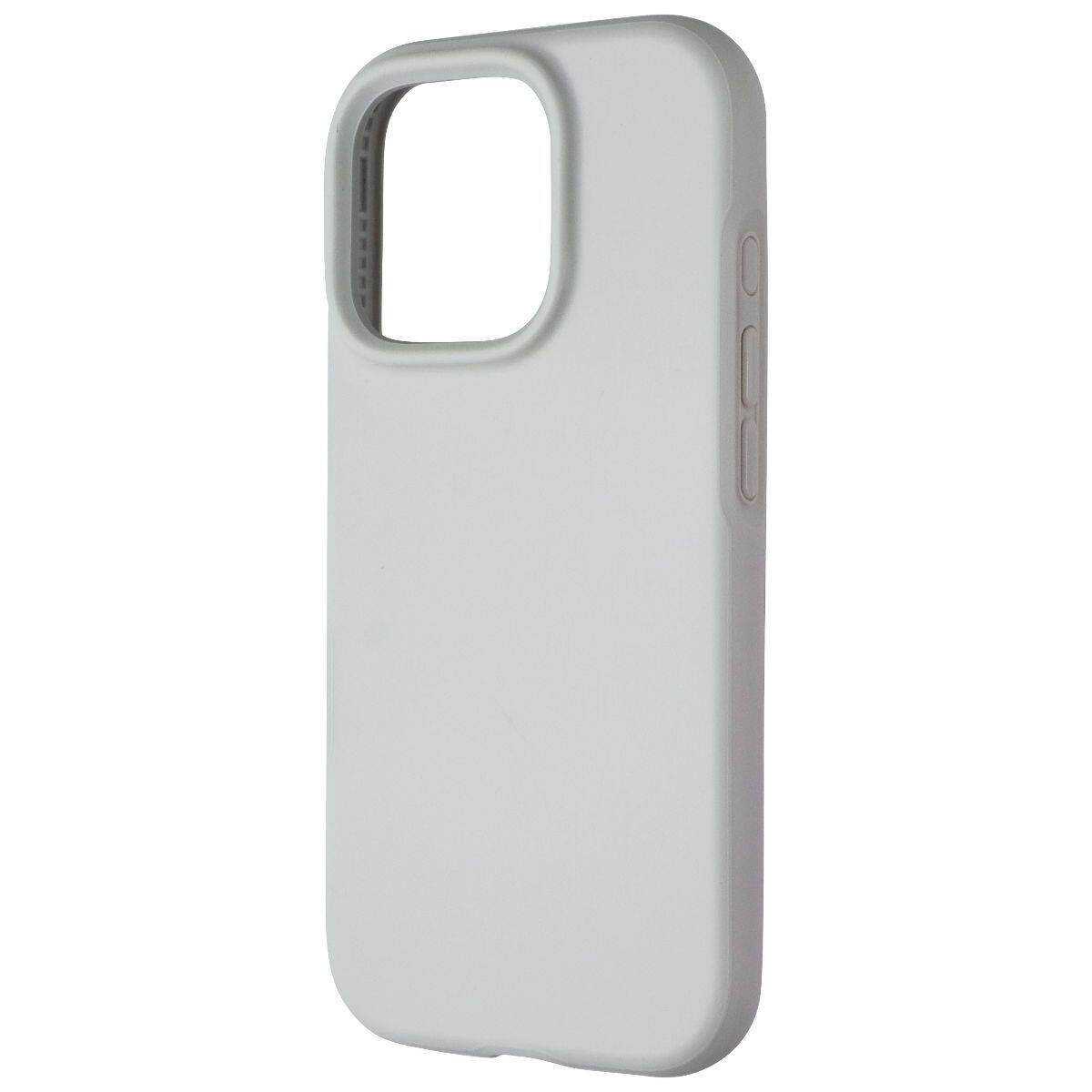 Front. Tech21 - Tech21 EvoDusk Series Case for MagSafe for Apple iPhone 16 Pro - Stone/Cream - Black.