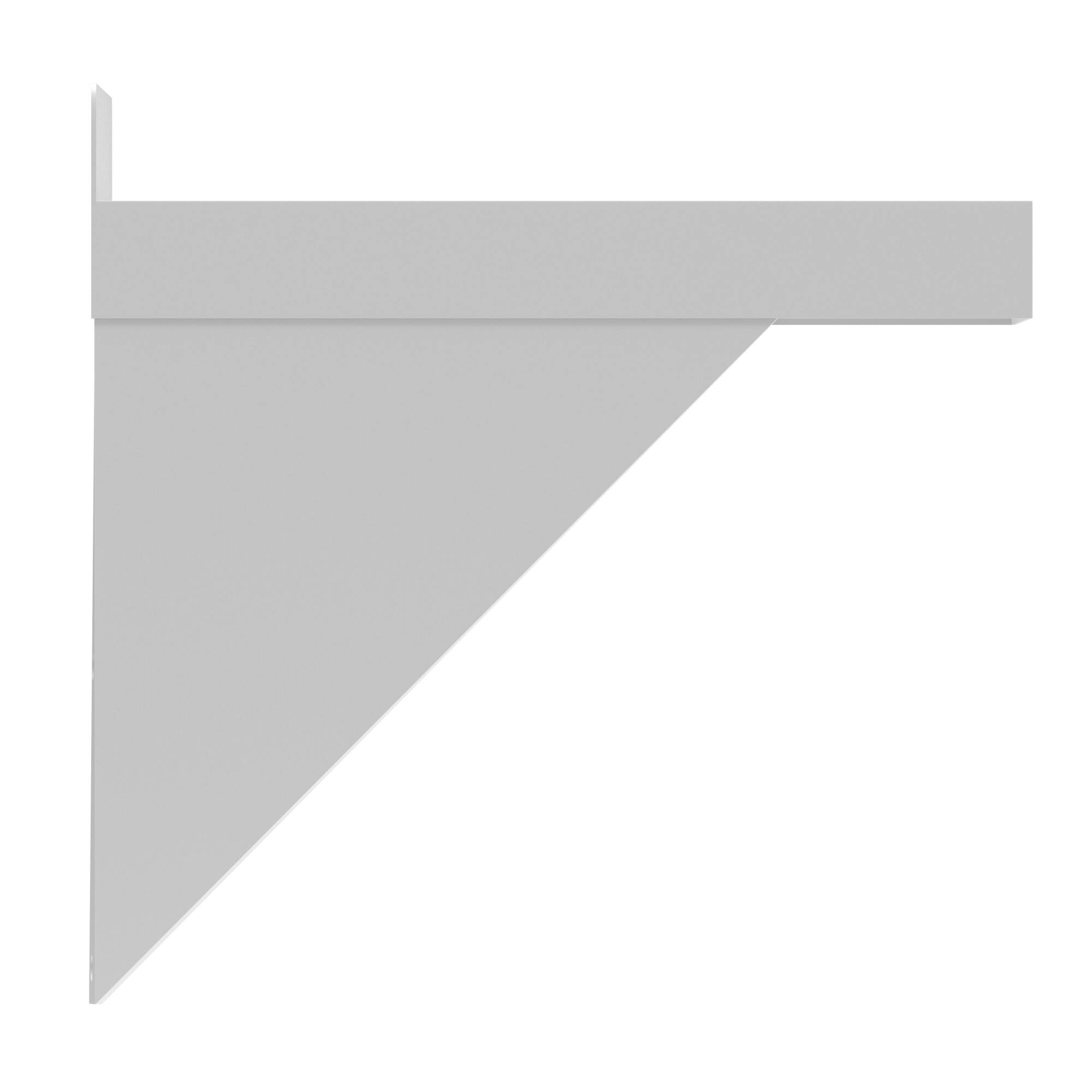 Alt View 4. Koolmore - 12" x 48" 18-Gauge Stainless-Steel Heavy Duty Wall Shelf, WMSH-1248. - Stainless-Steel.