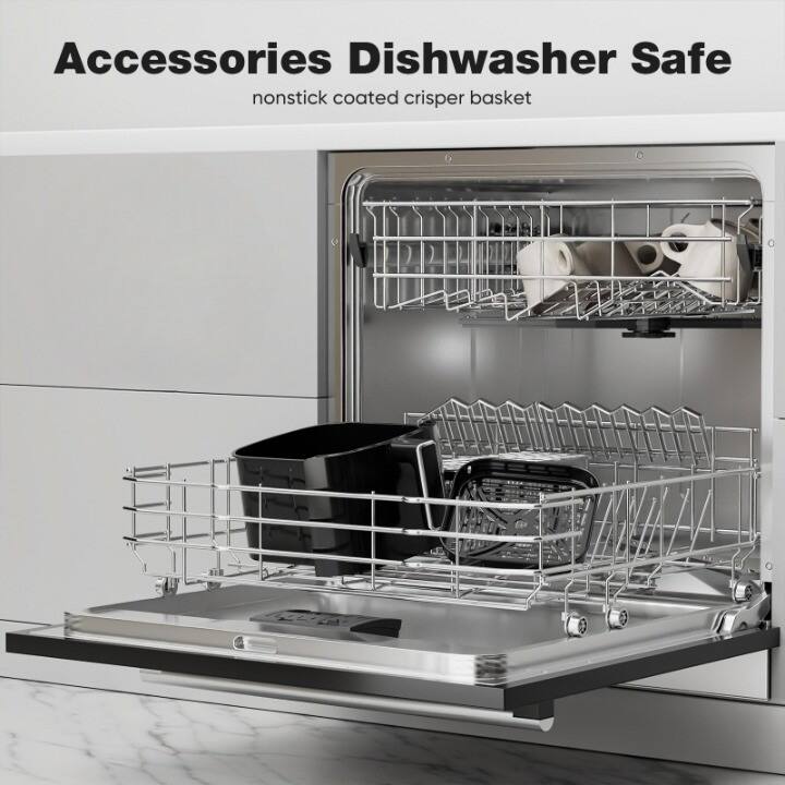Accessories Dishwasher Safe  
nonstick coated crisper basket
