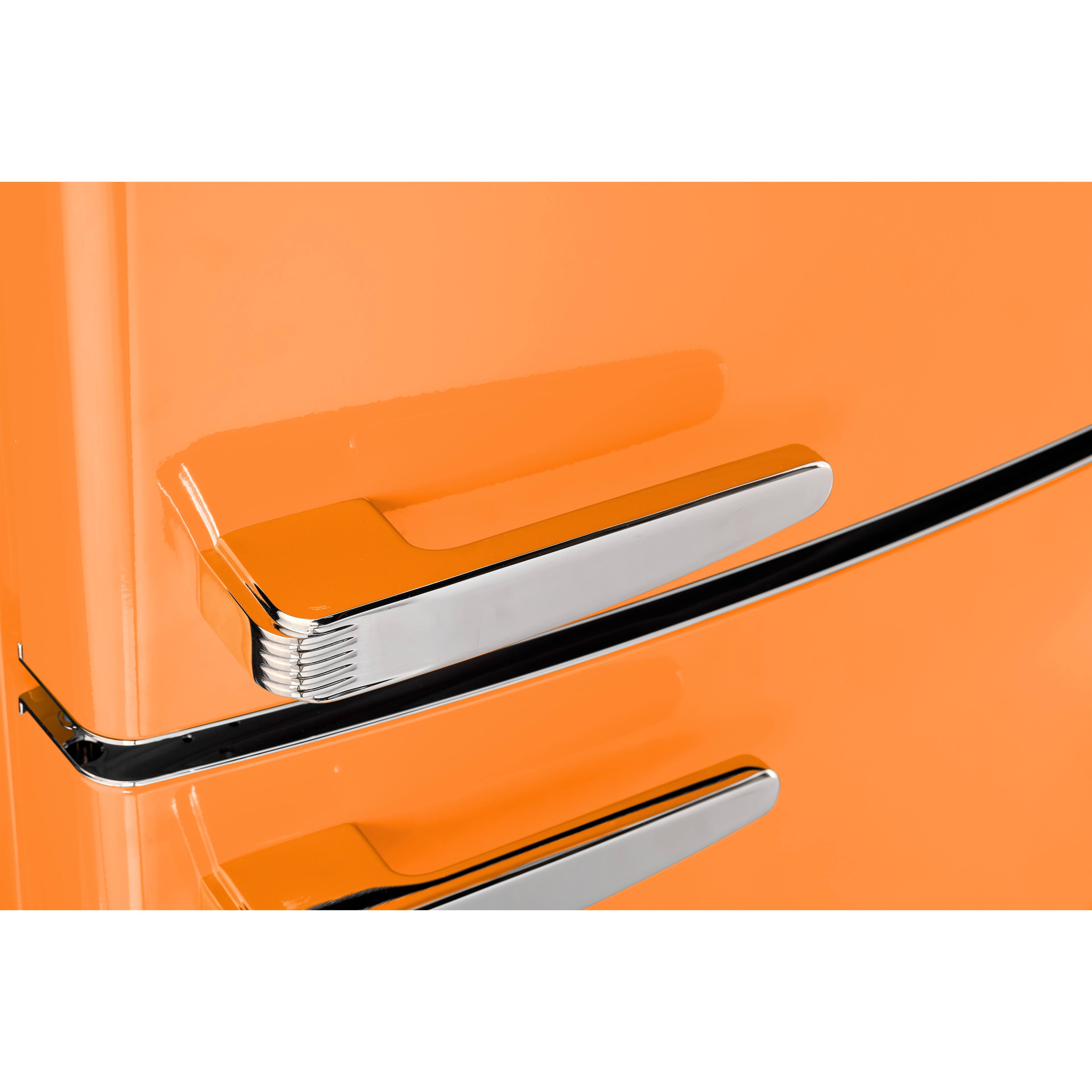 Alt View 9. Unique Appliances - 28 in. Wide Classic Retro 16.7 cu.ft Bottom Freezer Counter Depth Refrigerator - Creamsicle Orange.