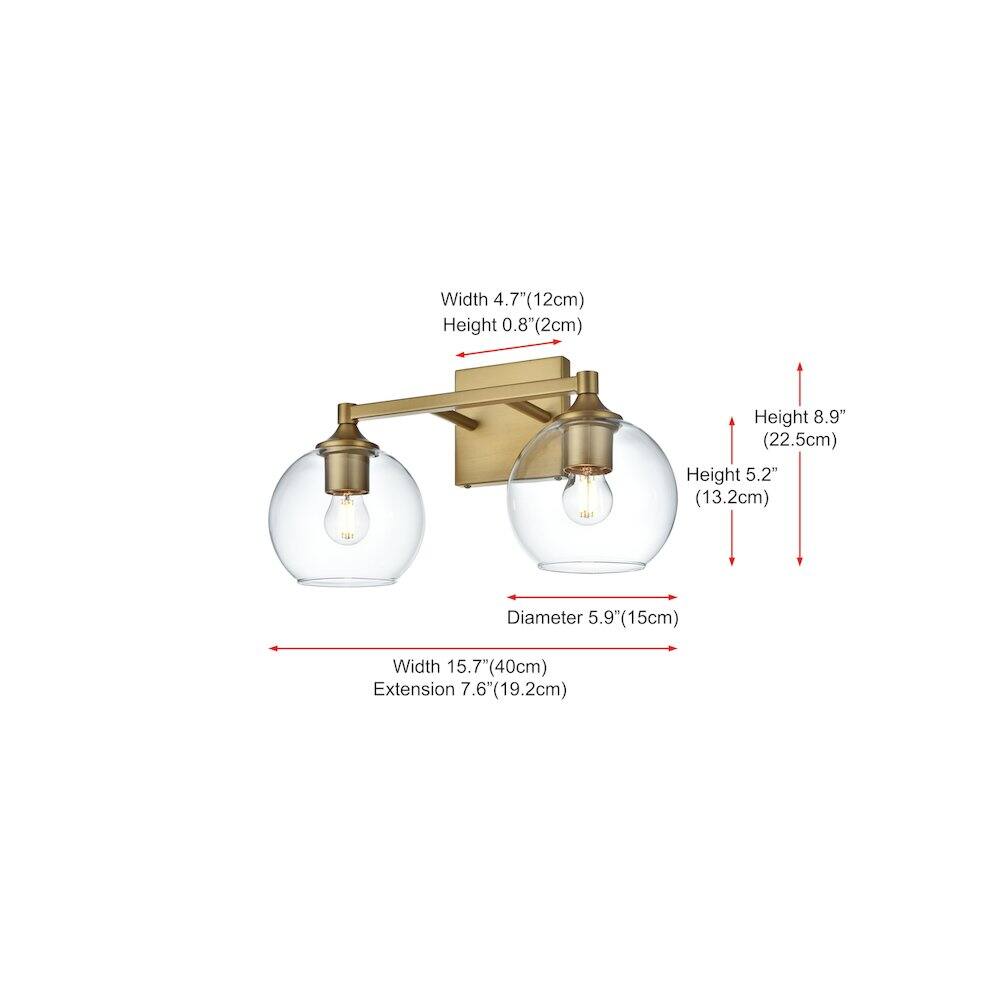 Width 4.7" (12cm)  
Height 0.8" (2cm)  
Height 8.9" (22.5cm)  
Height 5.2" (13.2cm)  
Diameter 5.9" (15cm)  
Width 15.7" (40cm)  
Extension 7.6" (19.2cm)