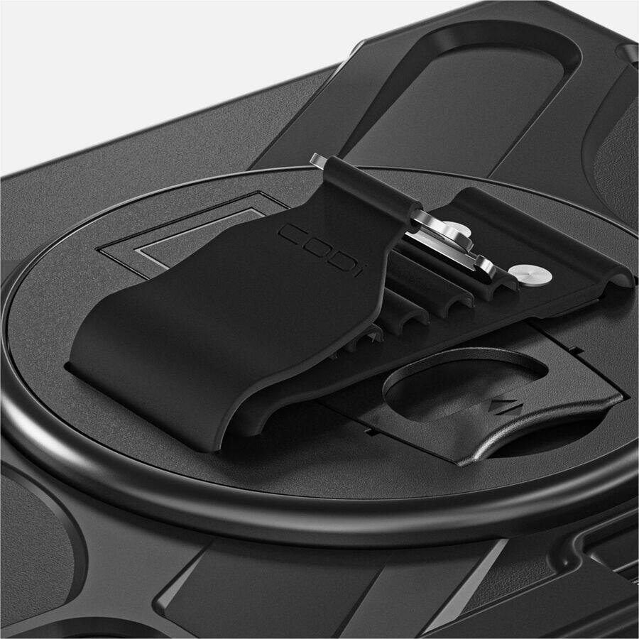 Alt View 4. CODi - CODi Rugged Case for iPad Pro 11" (M4, M5) - Drop Resistant, Shock Absorbing, Bump Resistant, Shoulder Strap, Hand Strap - Black.