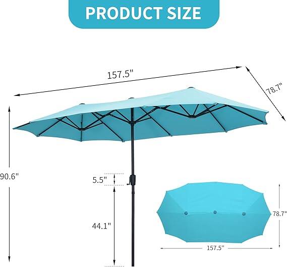 PRODUCT SIZE: 157.5" x 78.7" x 90.6" x 5.5" x 78.7" x 44.1" x 157.5"