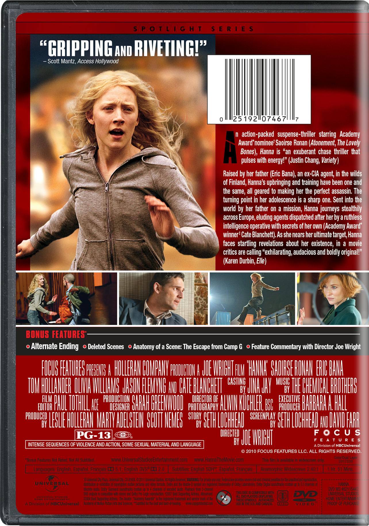Angle. Hanna (DVD Spotlight Series) [DVD].