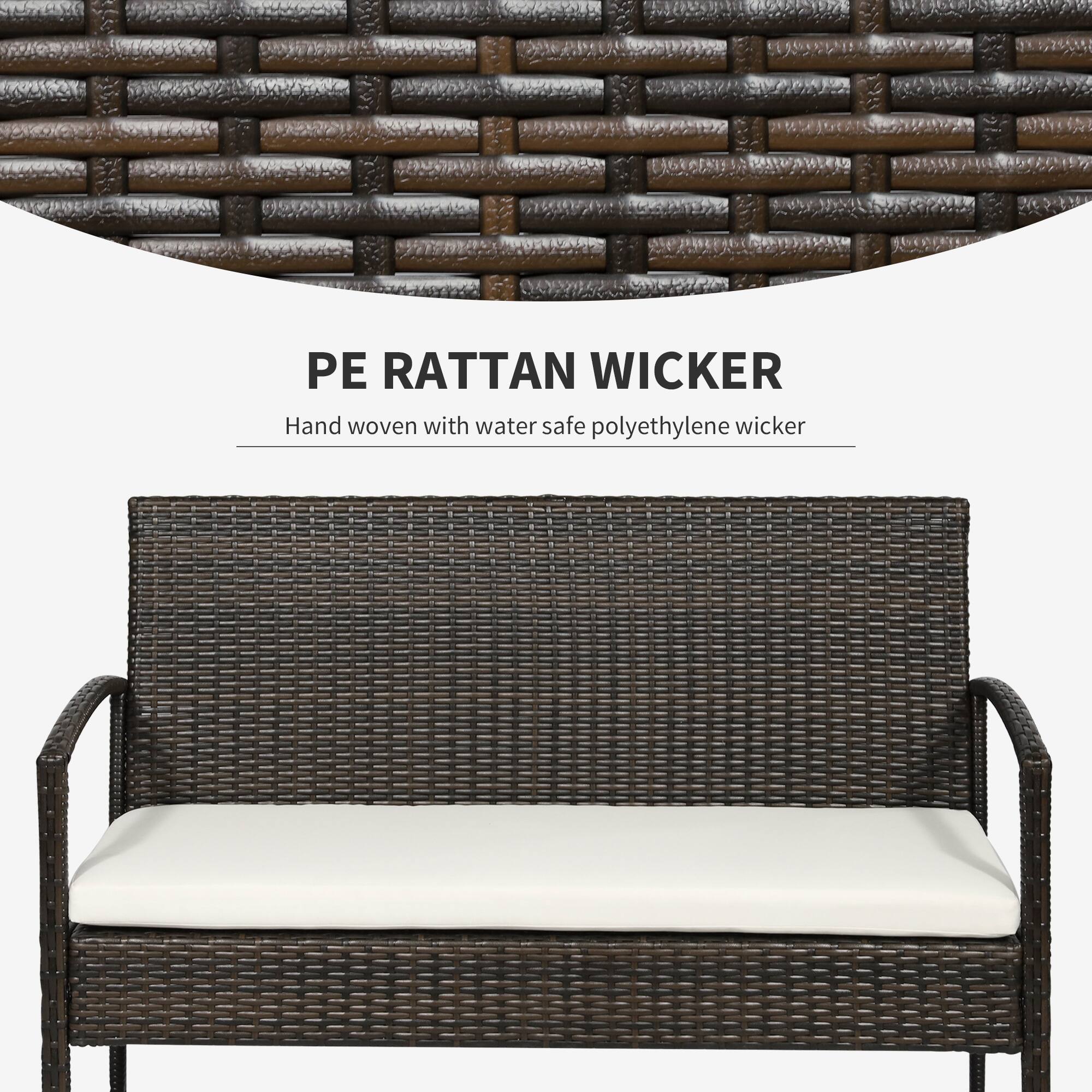 PE RATTAN WICKER
Hand woven with water safe polyethylene wicker