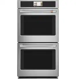 Café - 27" Smart Built-In Double Electric Convection Wall Oven with Air Fry and Precision Cooking Modes - Stainless Steel