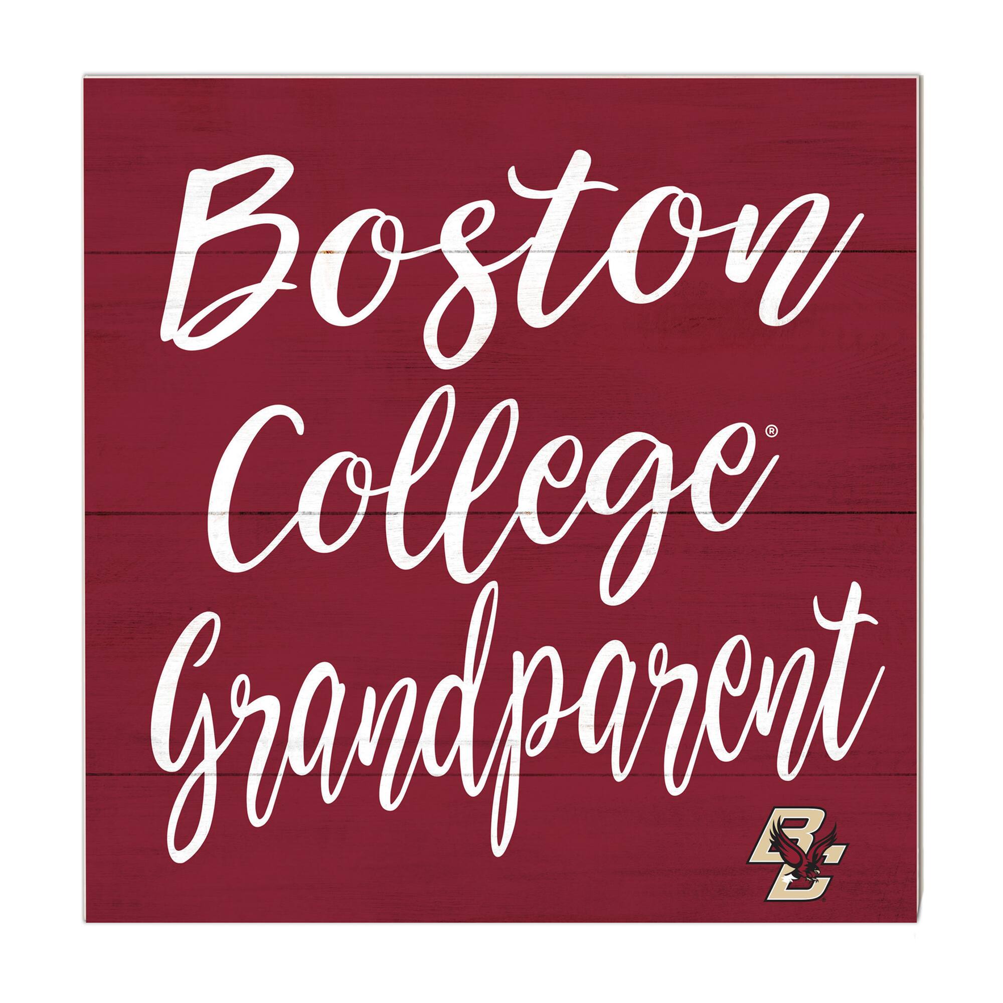 Maroon Boston College Eagles 10'' x 10'' Grandparent Plaque