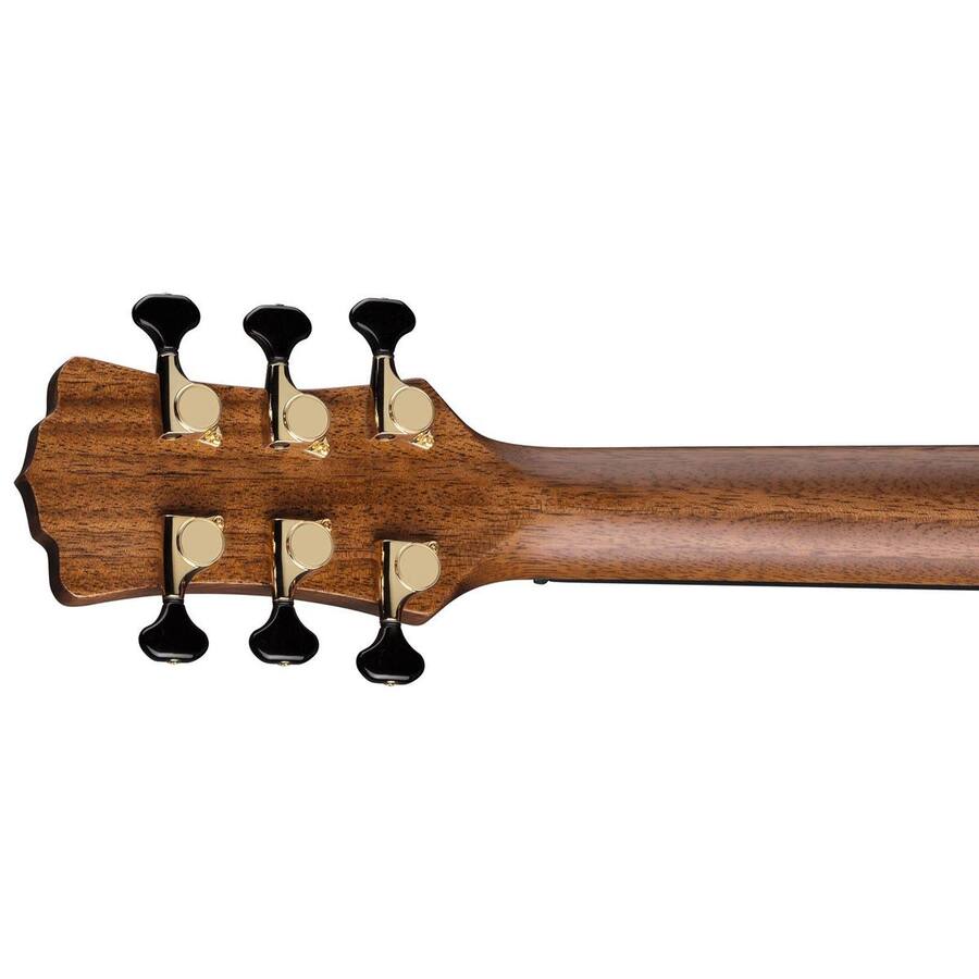 Luna Art Recorder All Solid Wood Dreadnought 6 String Guitar, 21 Frets ...