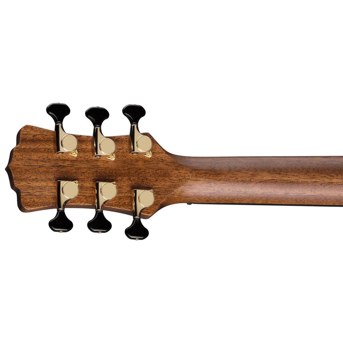 Luna Art Recorder All Solid Wood Dreadnought 6 String Guitar, 21 Frets ...