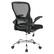 Alt View 11. OSP Home Furnishings - Mesh Back Manager’s Chair with Bulit in Lumbar Support and Chrome Base - Black.