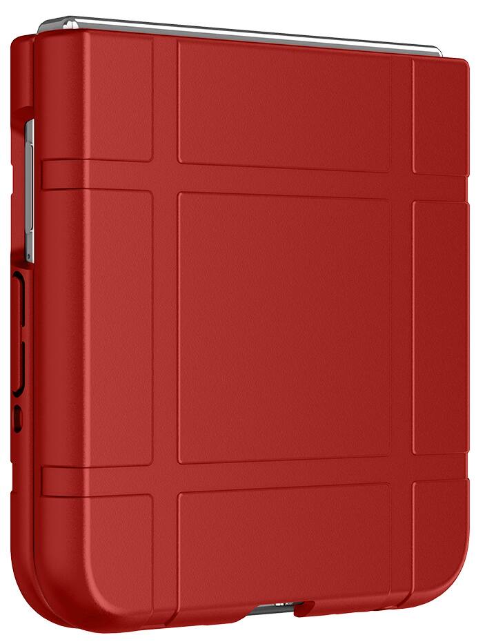 Alt View 8. Nakedcellphone - Slim Case for Motorola RAZR (2024/2025/2026) - Red.