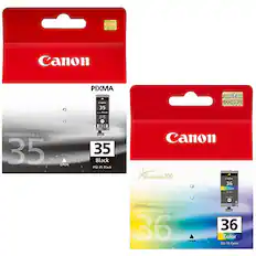 Canon PIXMA
35 Black PG-35
Chromalife 100
Canon
36 Color CLI-36
Chromalife 100