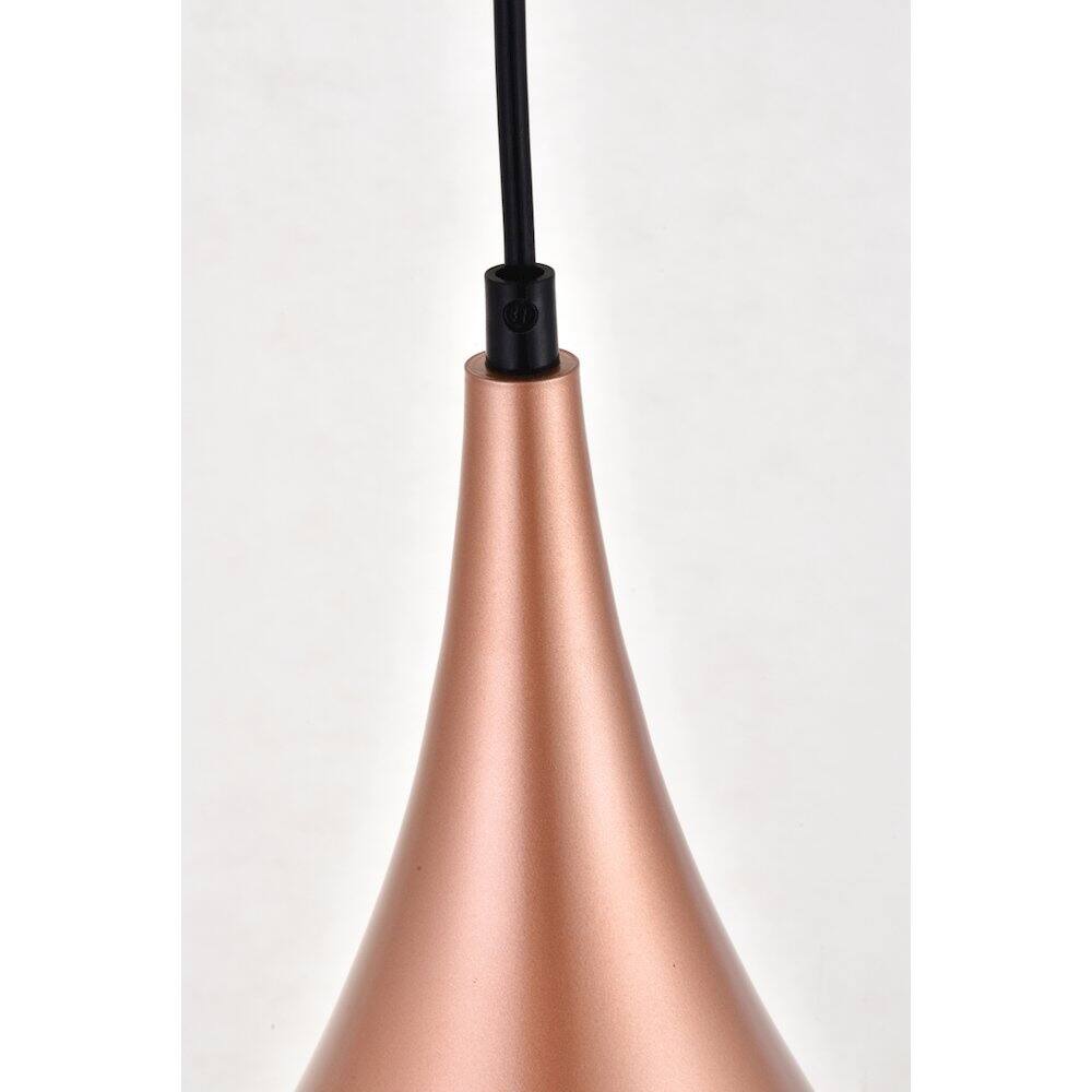 Back. Living District - Nora 3 Light Honey Gold Pendant - Honey Gold.