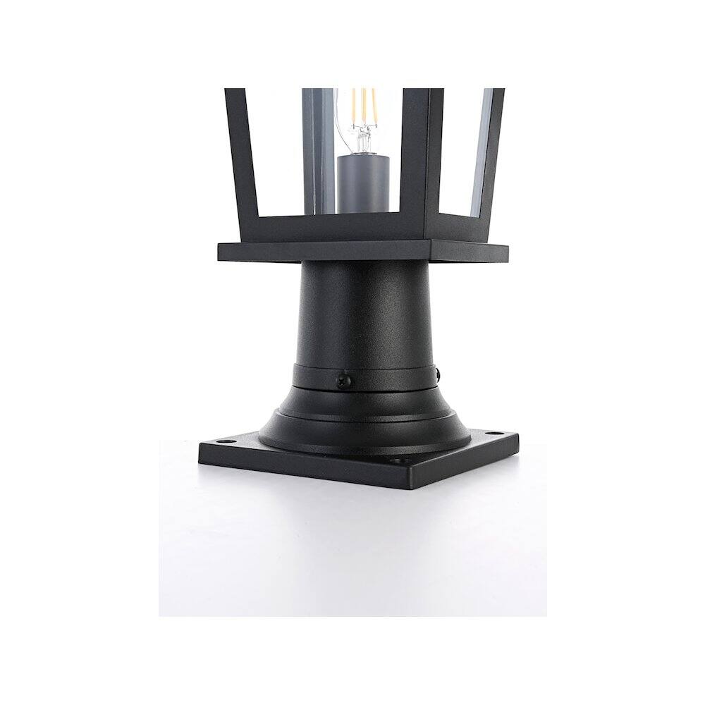 Alt View 1. Elegant Lighting - Berks 7 inch Outdoor Pendant in Black - Black.