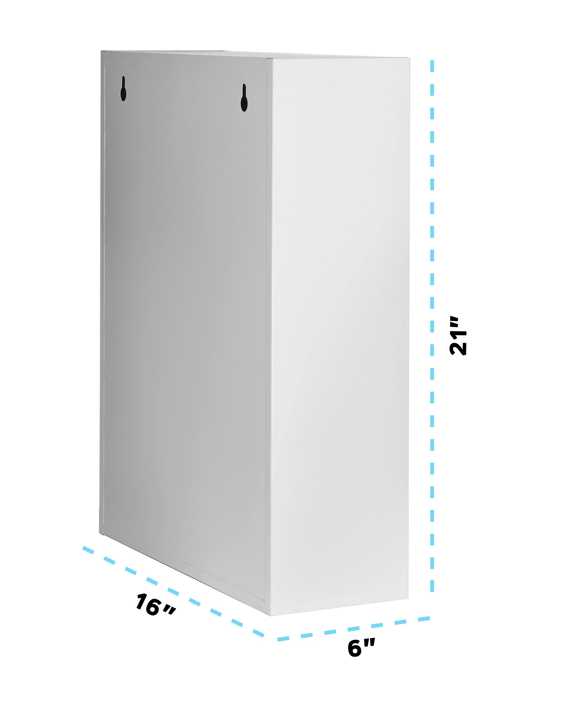 Height: 21", Width: 16", Depth: 6"