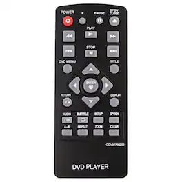 ALLIMITY - Replacement Remote Control COV31736202, Fit for LG DVD Player DP132-H DP132H DP132 DP132NU - Black
