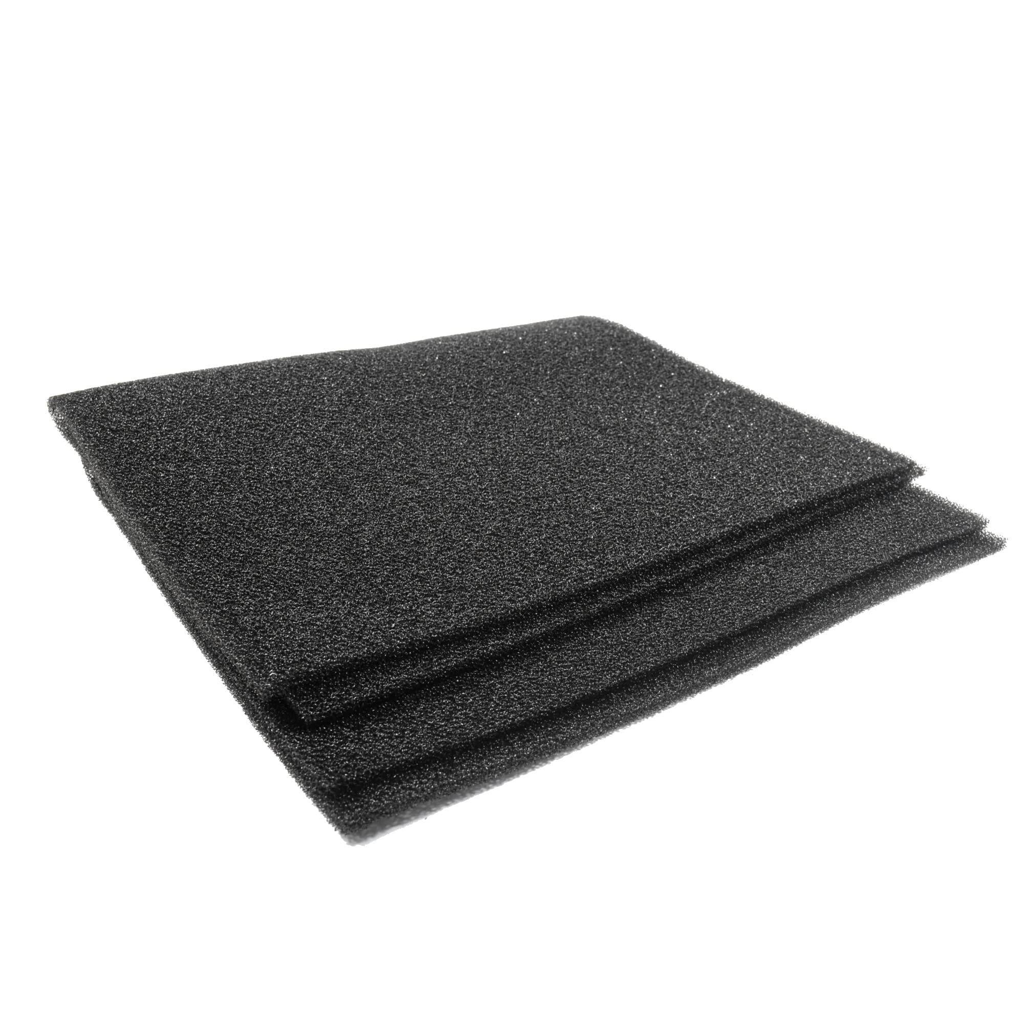Front. HQRP - Cut-to-Fit Foam Air Filter Sheets 24 x 15 x 1/4 in, Washable Reusable, 2 Pack for Window AC.
