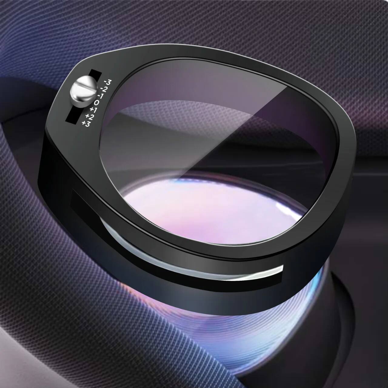 Alt View 7. VOY - Adjustable VR Prescription Lenses for Meta Quest 3S/2 - Black.